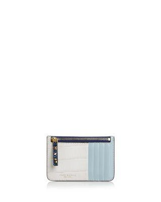 商品Tory Burch|Color-Block Top-Zip Leather Card Case,价格¥719,第1张图片详细描述