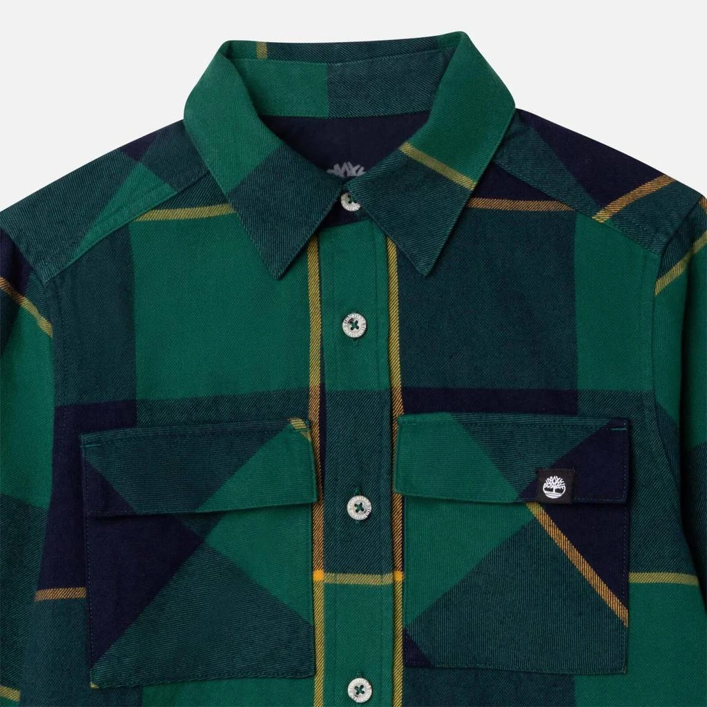 商品Timberland|Timberland Kids’ Cotton-Flannel Check Shirt,价格¥237,第4张图片详细描述