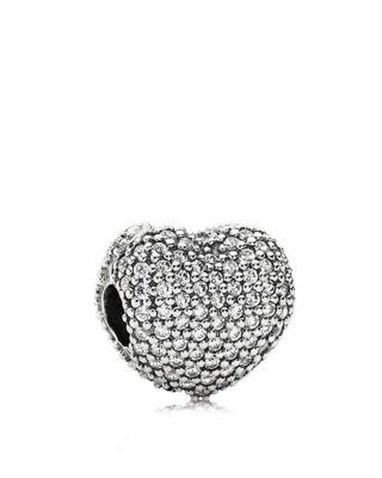 商品PANDORA|打开心房 纯银&锆石心形串珠,价格¥556,第1张图片