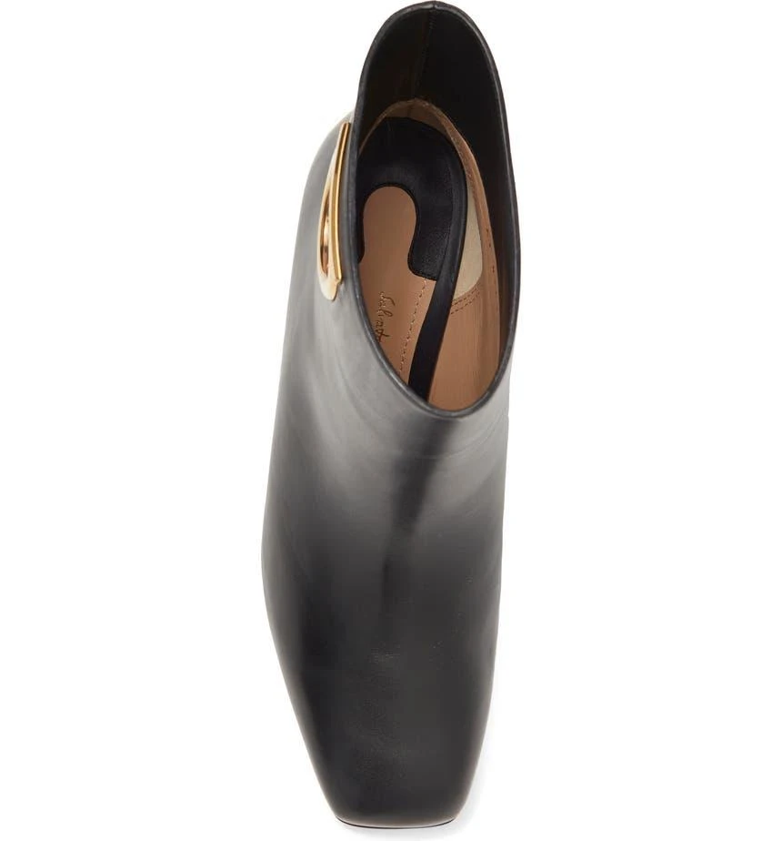 商品Salvatore Ferragamo|Albiano Block Heel Leather Bootie,价格¥5314,第4张图片详细描述