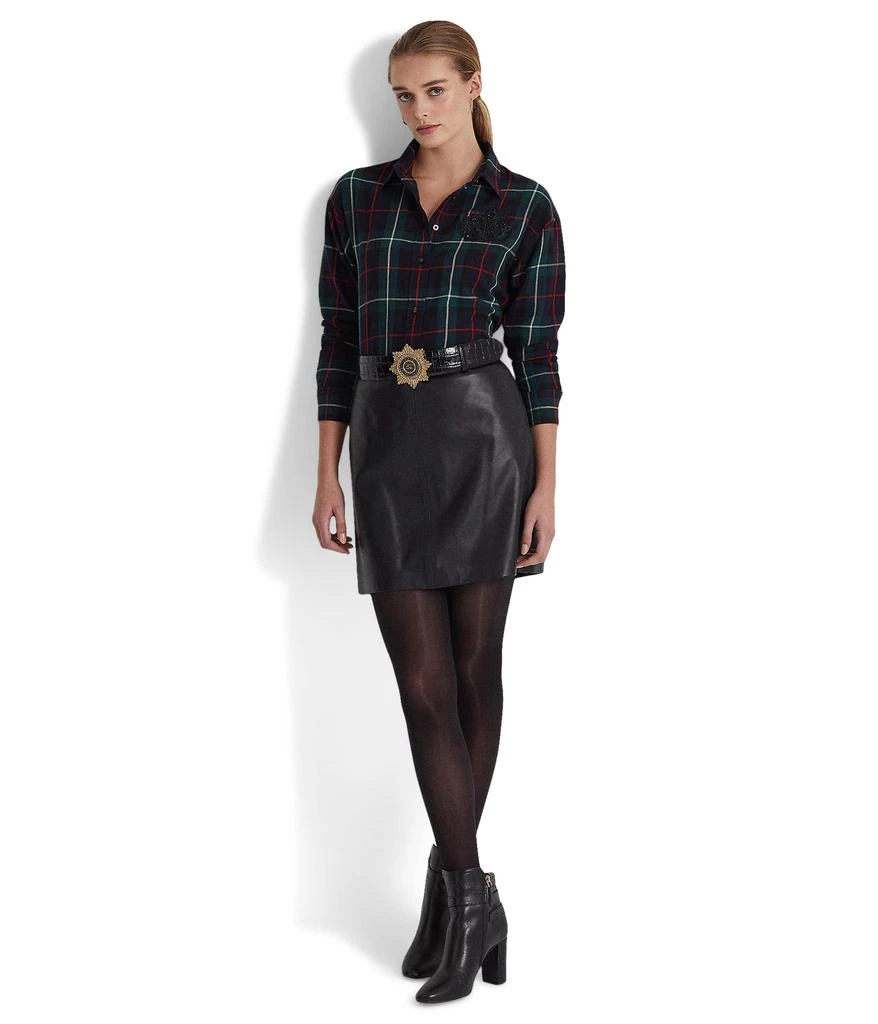 商品Ralph Lauren|Leather Pencil Miniskirt,价格¥2599,第4张图片详细描述