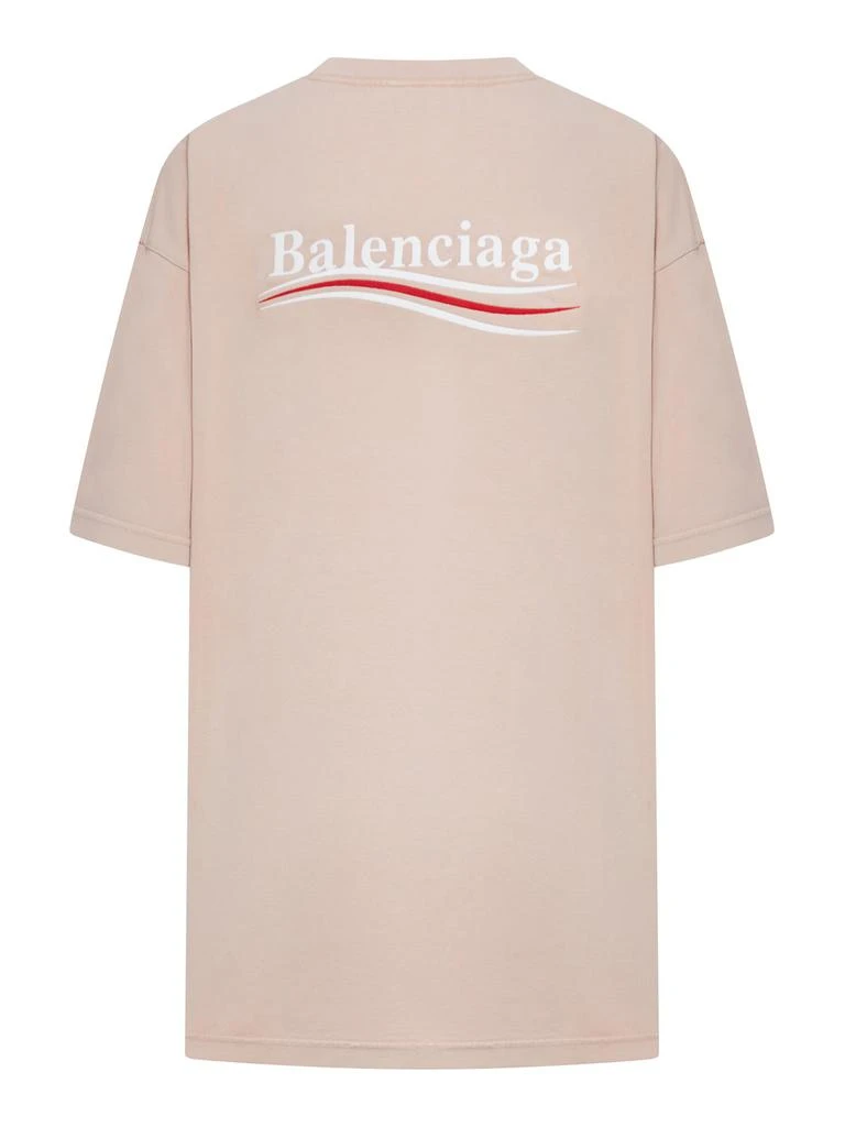 商品Balenciaga|Balenciaga Logo Embroidered Crewneck T-Shirt,价格¥3631,第2张图片详细描述