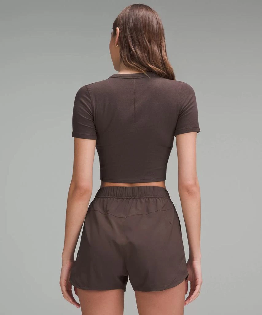 商品Lululemon|Hold Tight Straight-Hem Cropped T-Shirt,价格¥281,第3张图片详细描述