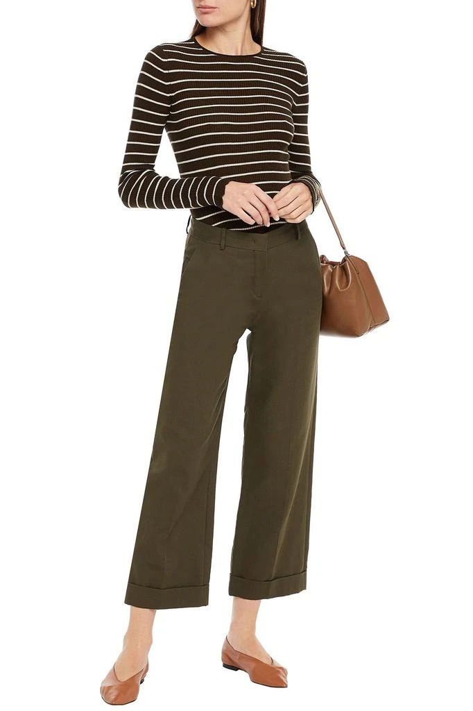 商品Vince|Striped ribbed-knit sweater,价格¥588,第2张图片详细描述