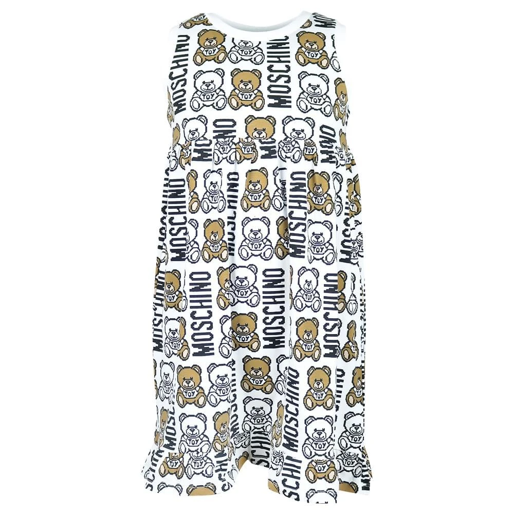 商品Moschino|White Pixel Logo Dress,价格¥435,第1张图片