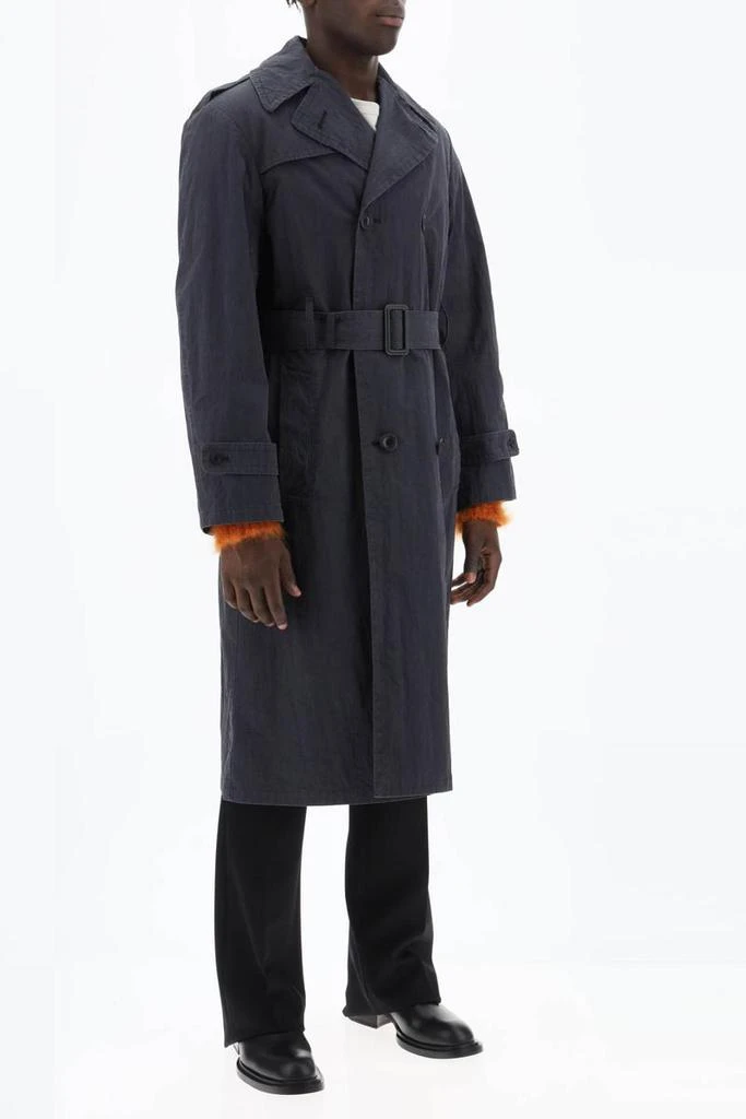 商品MAISON MARGIELA|Maison margiela double-breasted trench coat in cotton,价格¥9656,第2张图片详细描述