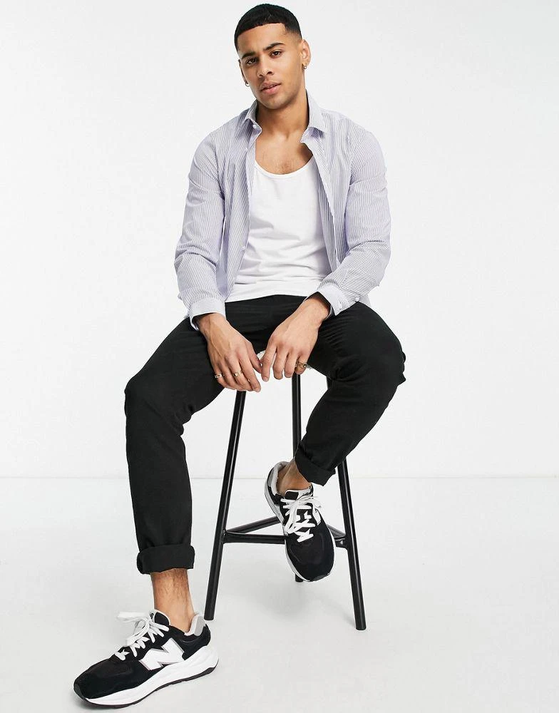 商品Calvin Klein|Calvin Klein slim fit shirt in blue,价格¥501,第3张图片详细描述