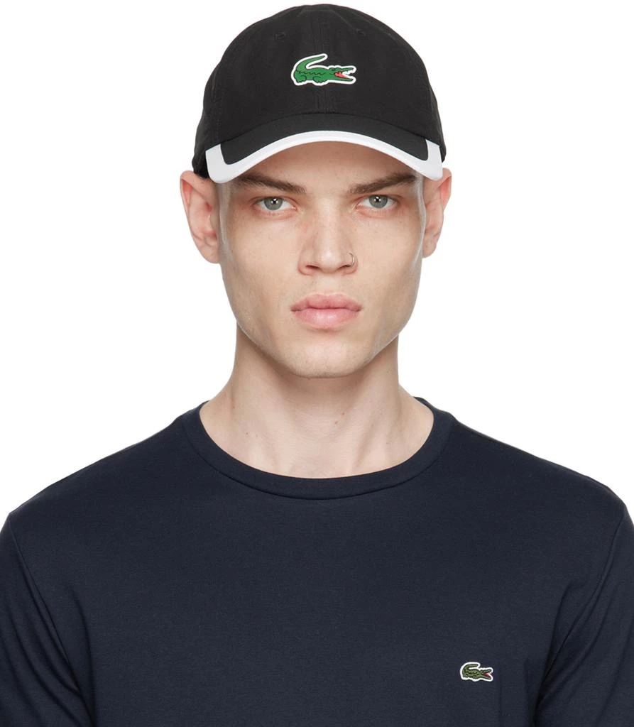 商品Lacoste|Black Unisex Sport Contrast Border Cap,价格¥302,第1张图片