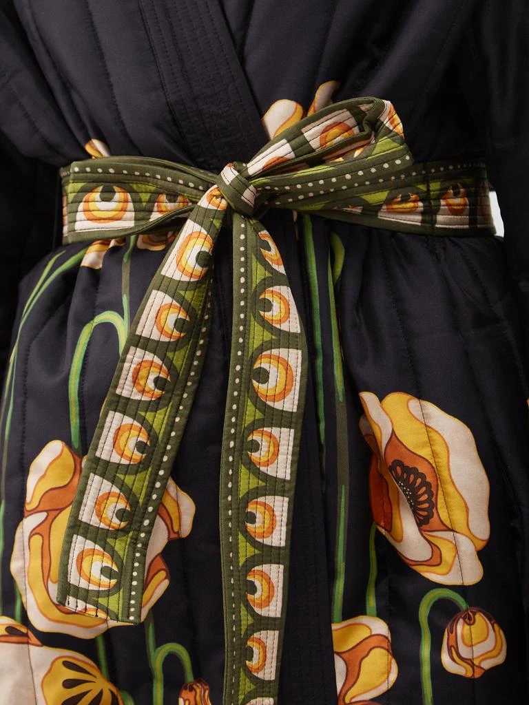 商品LA DOUBLE J|Placée reversible floral-print padded silk robe,价格¥6854,第3张图片详细描述