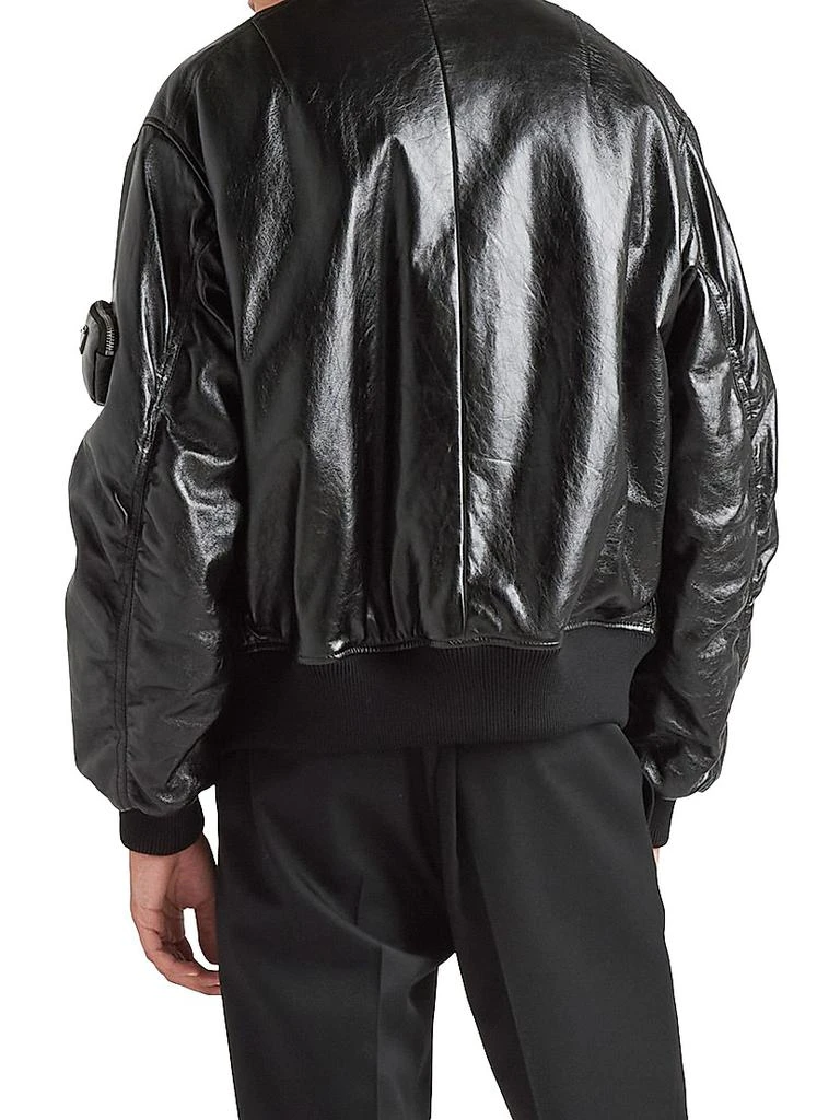 商品Prada|Nappa Leather Bomber Jacket,价格¥52517,第4张图片详细描述