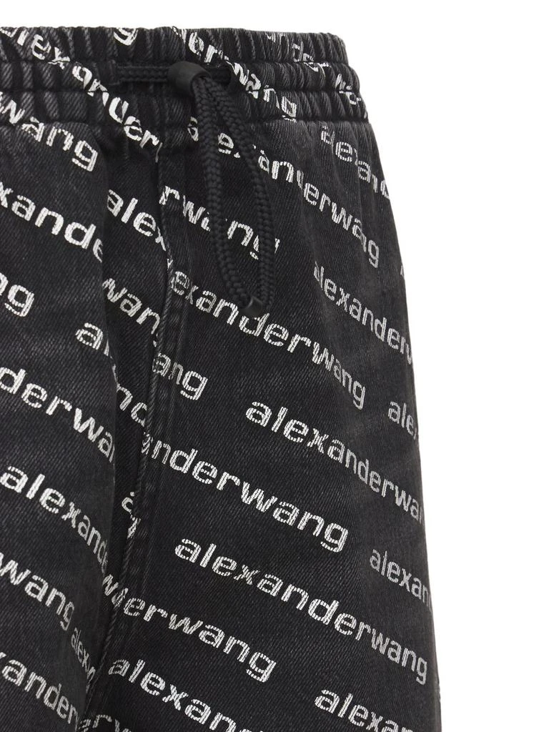 商品Alexander Wang|Logo Oversized Cotton Denim Pants,价格¥2998,第3张图片详细描述