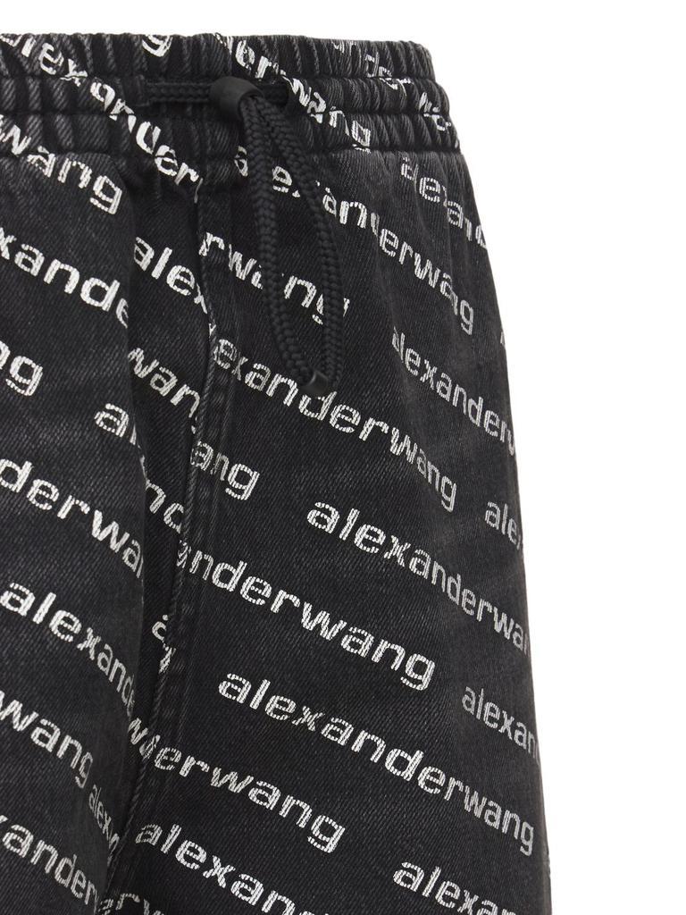 商品Alexander Wang|Logo Oversized Cotton Denim Pants,价格¥2935,第5张图片详细描述