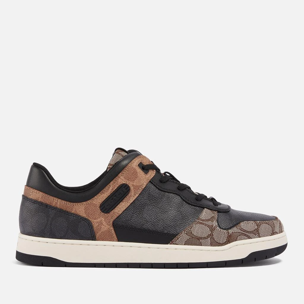 商品Coach|Coach Men's C201 Mixed Signature 2 Basket Canvas-Jacquard Trainers,价格¥2252,第1张图片