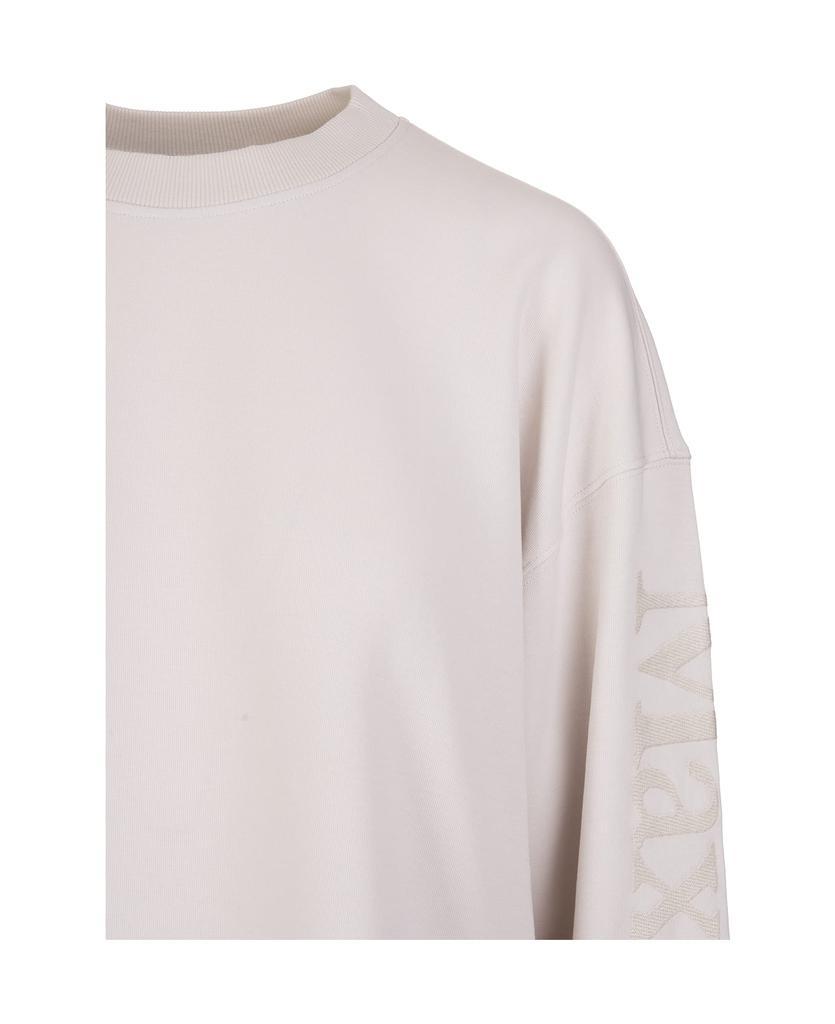 商品Max Mara|Woman White Eccesso Crew Neck Sweatshirt,价格¥1415,第5张图片详细描述
