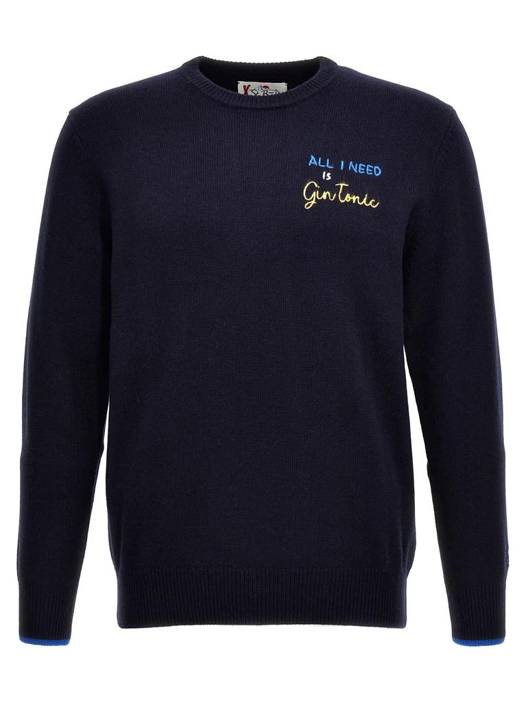 商品Mc2 Saint Barth|all I Need Is Gin Tonic Sweater,价格¥1314,第1张图片