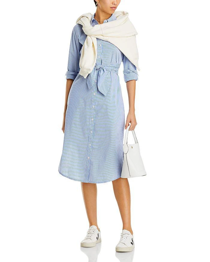 商品Derek Lam|Veronica Tie Waist Midi Shirt Dress,价格¥2560,第3张图片详细描述