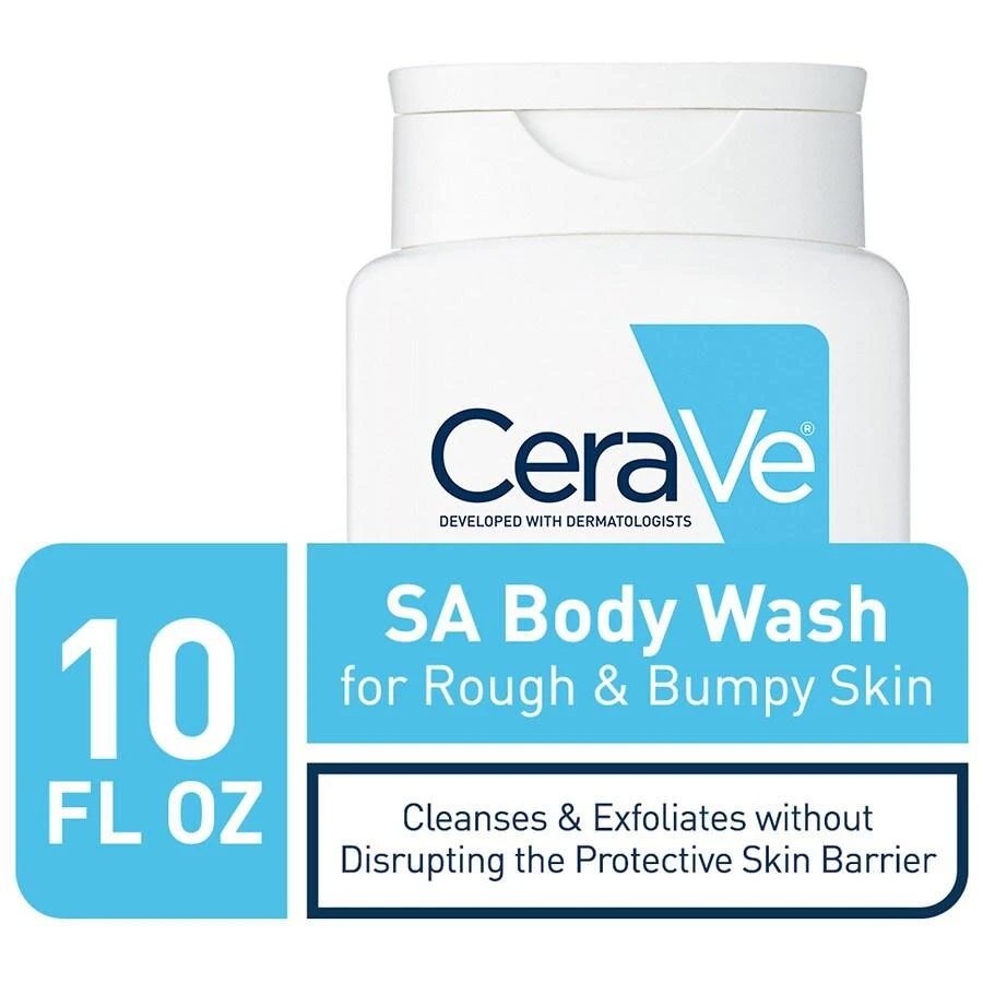 商品CeraVe|SA Body Wash, Gentle Exfoliating Salicylic Acid Cleanser for Rough & Bumpy Skin,价格¥117,第3张图片详细描述