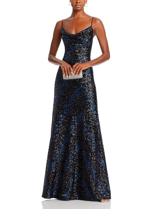 商品HALSTON|Syrena Sequined Gown,价格¥1777,第3张图片详细描述