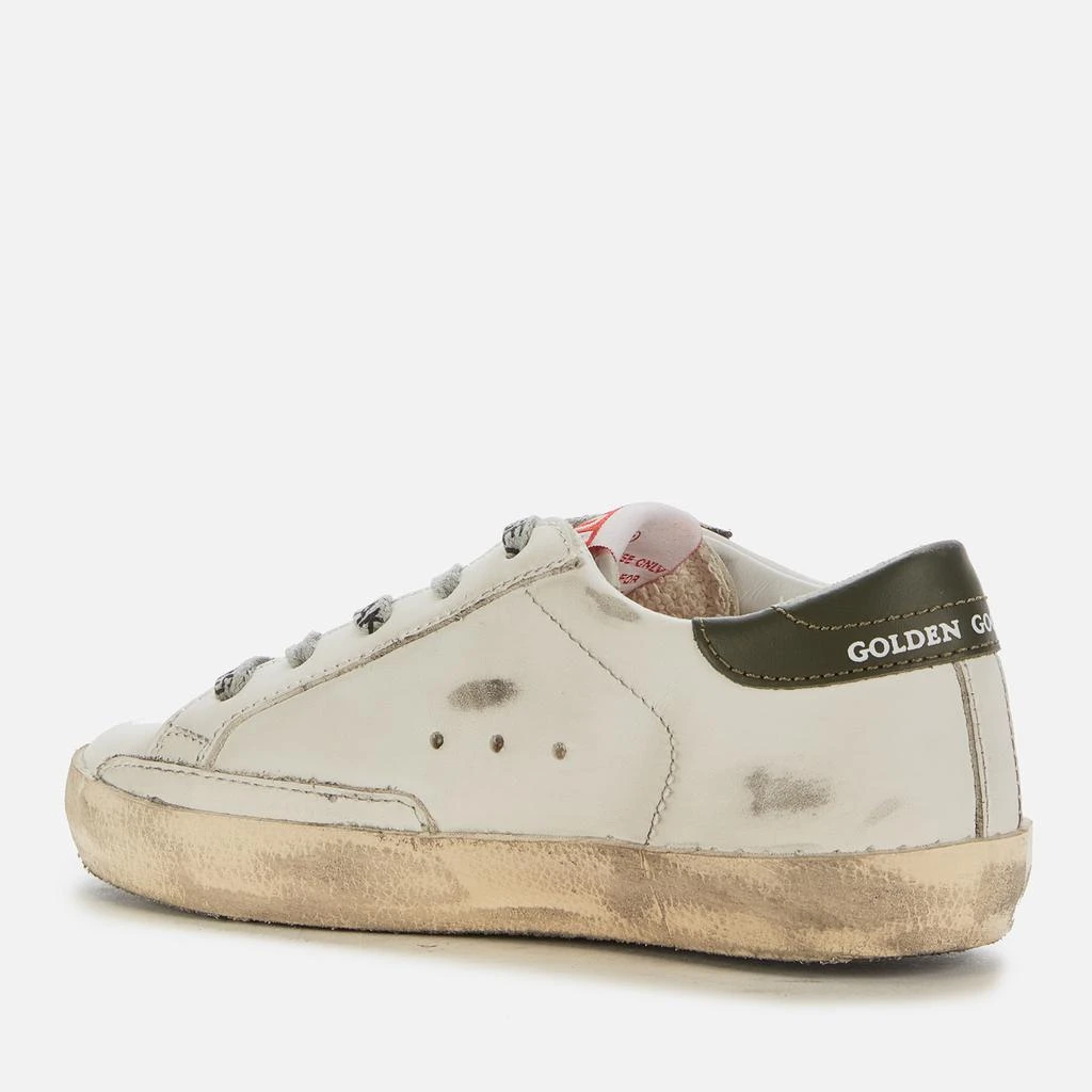 商品Golden Goose|Golden Goose Kids' Leather Upper And Heel Print Star Signature Foxing Trainers - Milk/Blue/Dark Blue,价格¥1359,第2张图片详细描述