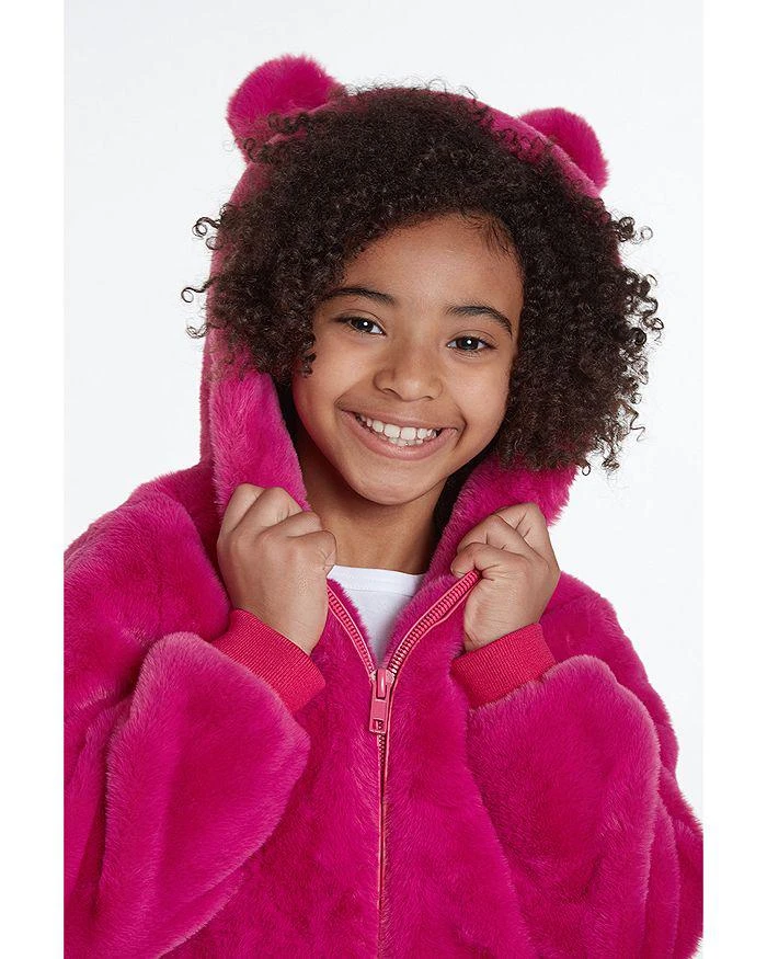 商品Apparis|Unisex Lily Pink Faux Fur Animal Ear Hooded Jacket - Little Kid, Big Kid,价格¥1033,第2张图片详细描述