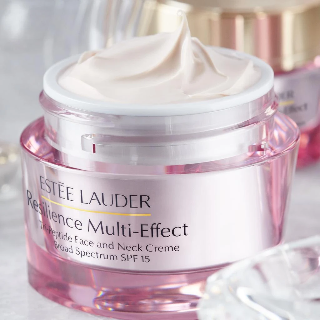 商品Estée Lauder|Estée Lauder Resilience Multi-Effect Tri-Peptide Face & Neck Cream Moisturizer SPF 15 for Dry Skin 1.7 oz.,价格¥937,第4张图片详细描述