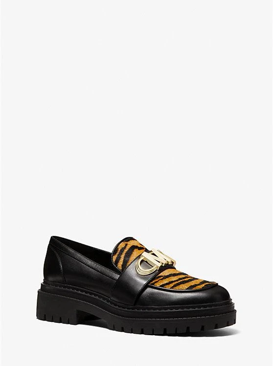 商品Michael Kors|Parker Tiger Print Calf Hair and Leather Loafer,价格¥833,第1张图片