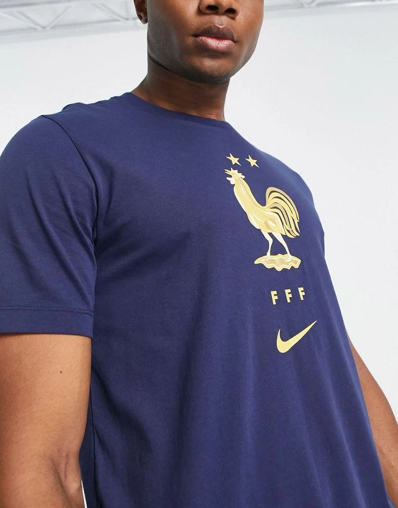 商品NIKE|Nike Football World Cup 2022 France unisex crest t-shirt in blue,价格¥187,第3张图片详细描述