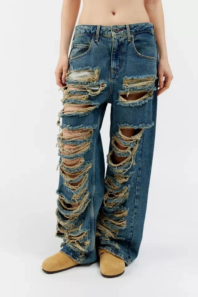 商品BDG|BDG Jaya Baggy Boyfriend Jean - Extra Distressed,价格¥673,第2张图片详细描述