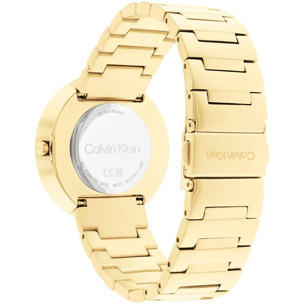 商品Calvin Klein|Women's Gold-Tone Stainless Steel Bracelet Watch 38mm,价格¥1347,第3张图片详细描述