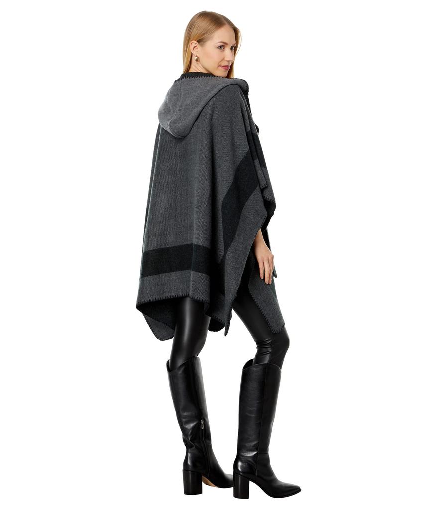 Striped Hooded Ruana with Blankets商品第2张图片规格展示