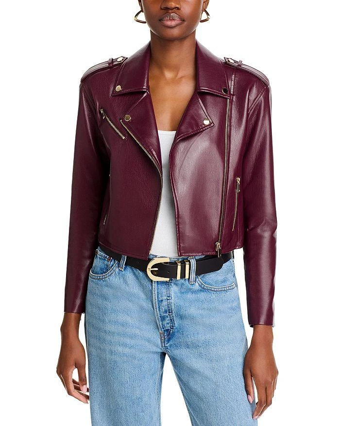 商品Generation Love|Cosita Faux Leather Moto Jacket,价格¥1377,第1张图片
