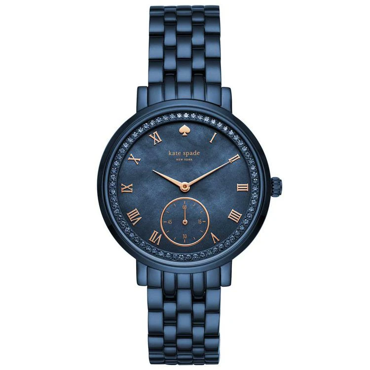 商品Kate Spade|Women's Monterrey Blue Stainless Steel Bracelet Watch 38mm,价格¥2207,第1张图片