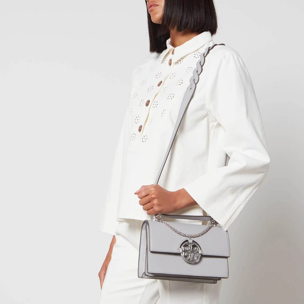 商品Tory Burch|Tory Burch Women's Miller Small Flap Shoulder Bag - Bay Gray,价格¥2307,第2张图片详细描述