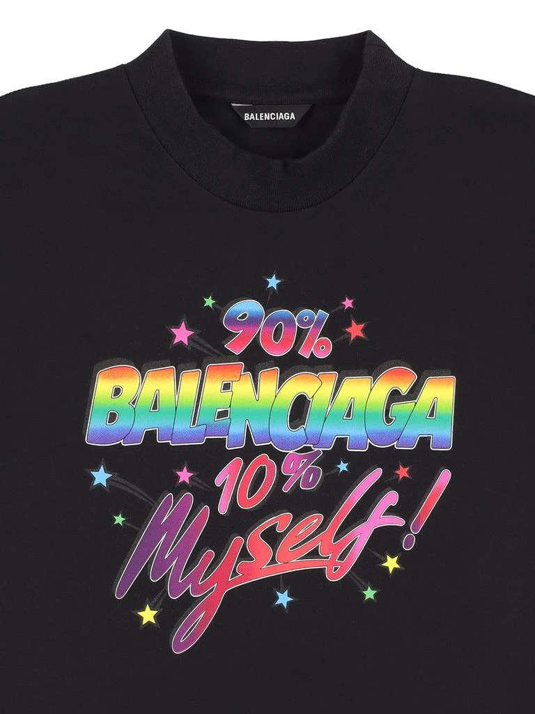 商品Balenciaga|Stonewashed Cotton Jersey S/s T-shirt,价格¥1934,第1张图片详细描述