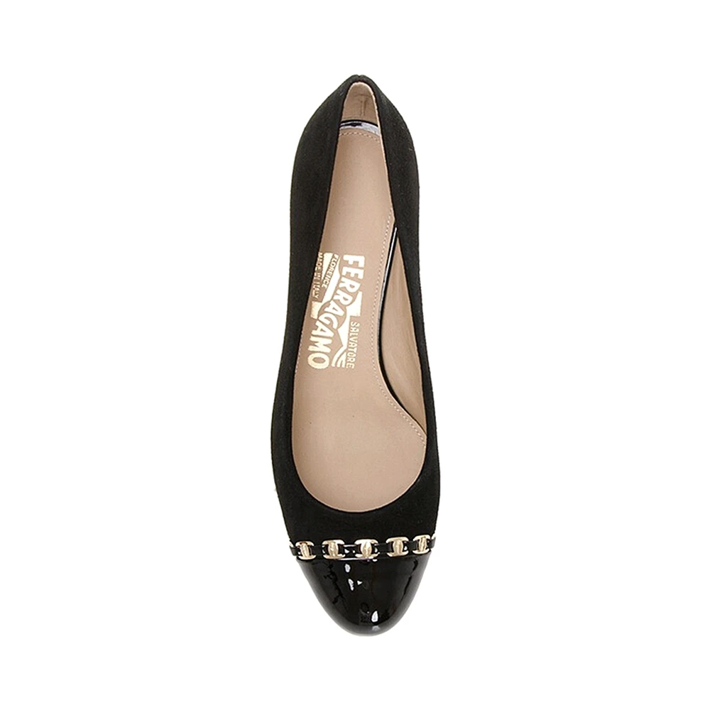 SALVATORE FERRAGAMO 女士黑色平底鞋 0567458 商品