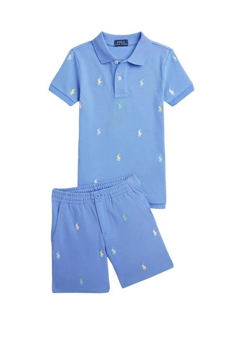 商品Ralph Lauren|Lauren Childrenswear Boys 2 7 Polo Pony Cotton Mesh Polo Shirt,价格¥452,第3张图片详细描述