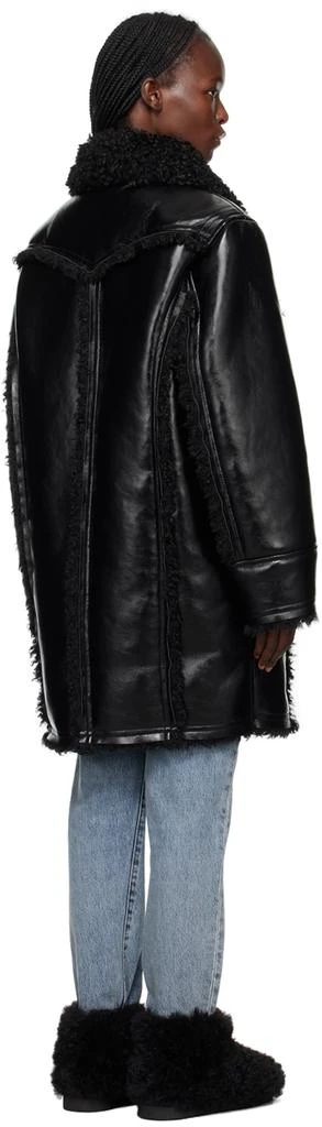 商品STAND STUDIO|黑色 Ramona 合成皮革大衣,价格¥3010,第3张图片详细描述