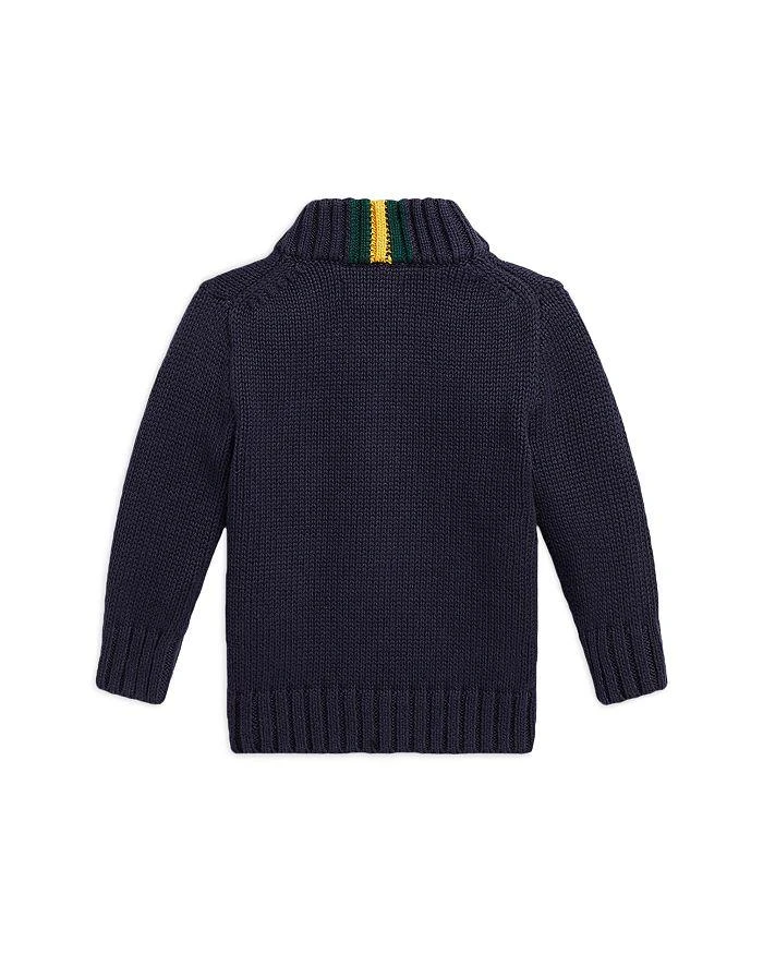 商品Ralph Lauren|Boys' Cotton Zip Cardigan - Baby,价格¥317,第2张图片详细描述