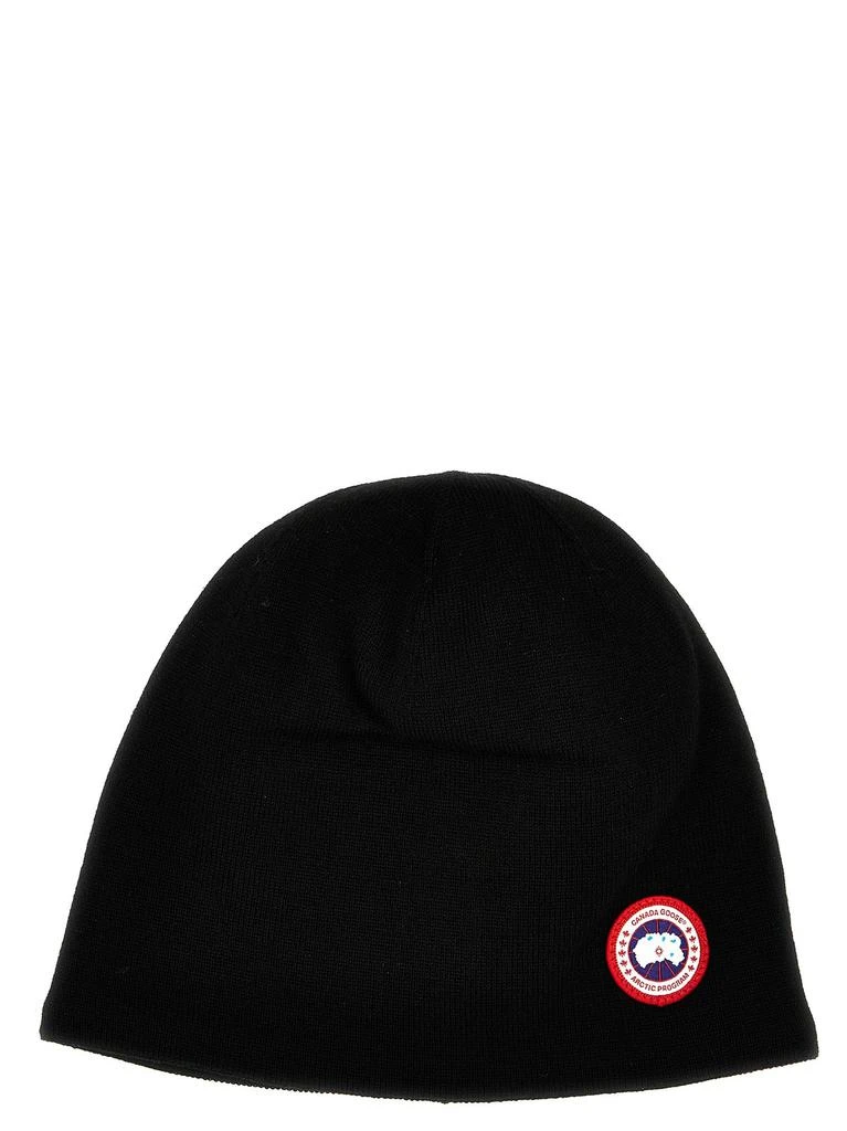 商品Canada Goose|Canada Goose Logo Patch Knitted Beanie,价格¥654,第1张图片