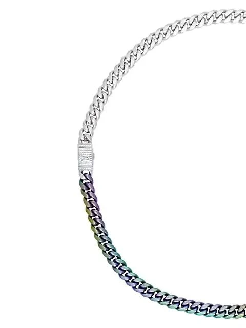 商品Darkai|Two-Tone 18K White Gold-Plated & Cubic Zirconia Cuban-Link Chain Necklaces,价格¥1224,第2张图片详细描述