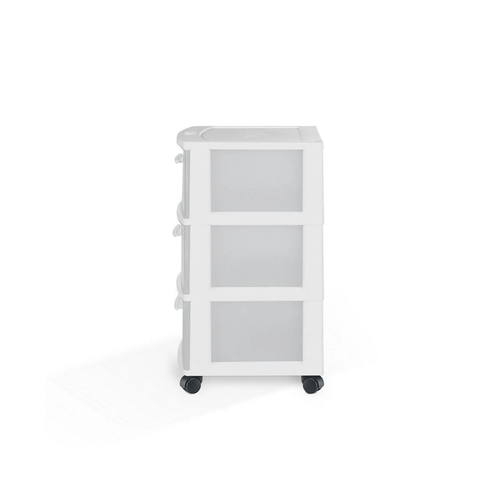 商品MQ|3-Drawer Rolling Storage Cart with Casters, Pack of 2,价格¥573,第3张图片详细描述