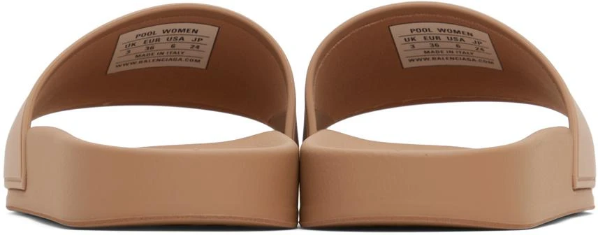 商品Balenciaga|Beige Pool Slides,价格¥2997,第2张图片详细描述