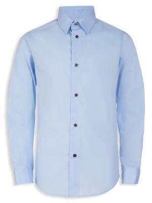 商品Calvin Klein|Little Boy’s Stretch-Poplin Dress Shirt,价格¥175,第1张图片