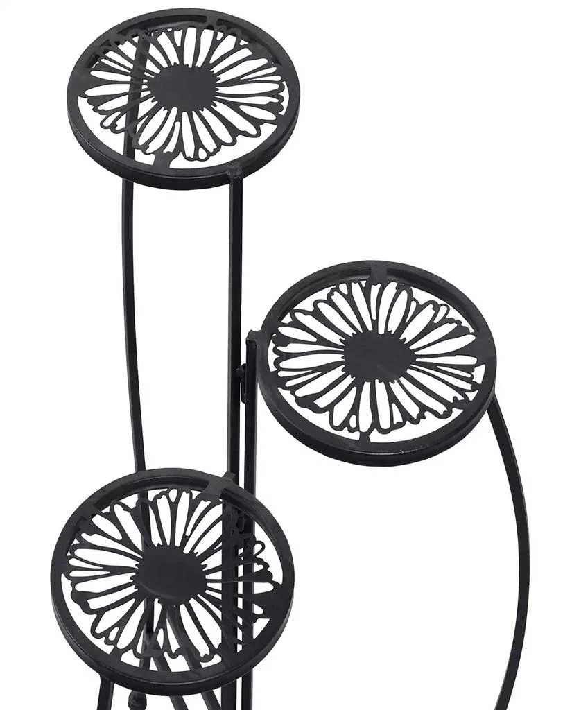 商品Rosemary Lane|Metal Indoor Outdoor 3 Tier Floral Plant Stand,价格¥451,第3张图片详细描述
