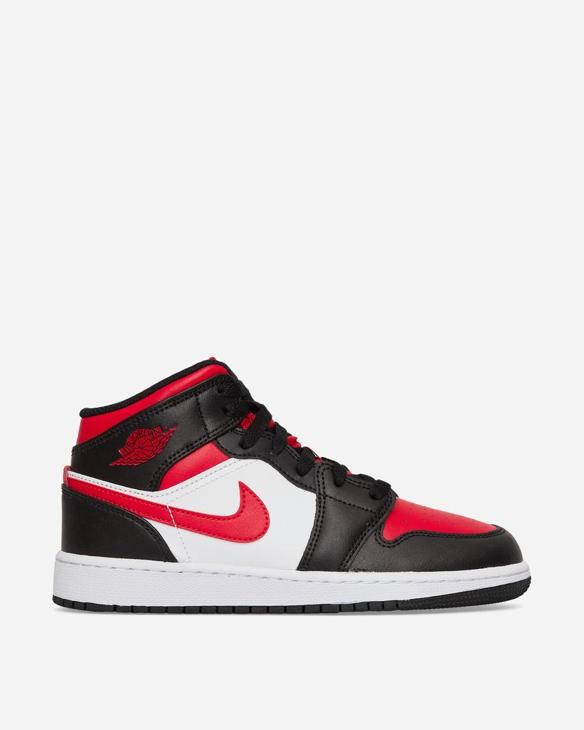 商品Jordan|Air Jordan 1 Mid (GS) Sneakers Black / Fire Red,价格¥716,第4张图片详细描述