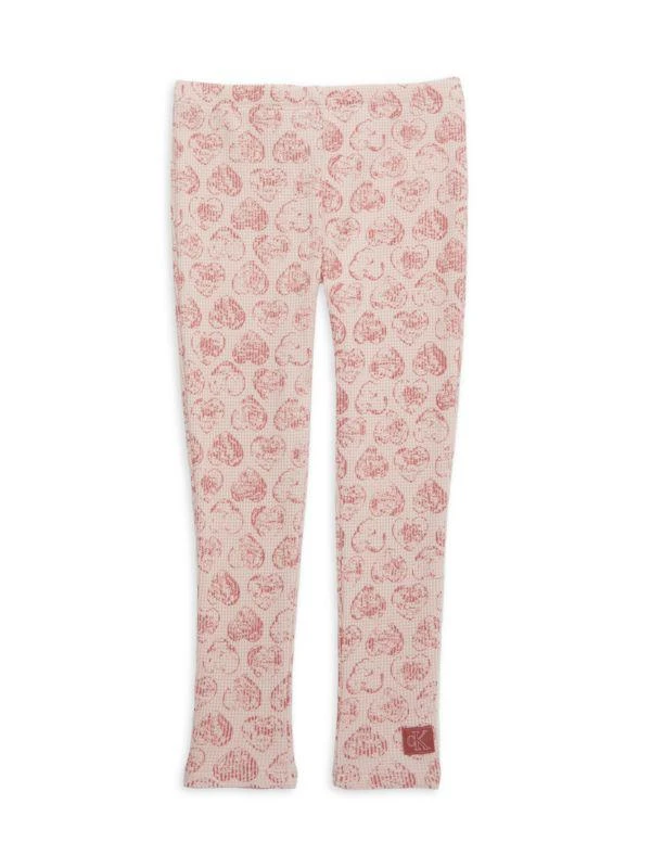 商品Calvin Klein|​Little Girl’s 2-Piece Logo Sweatshirt & Leggings Set,价格¥161,第3张图片详细描述