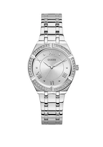 商品GUESS|Cosmo Silver Analog Watch,价格¥866,第1张图片