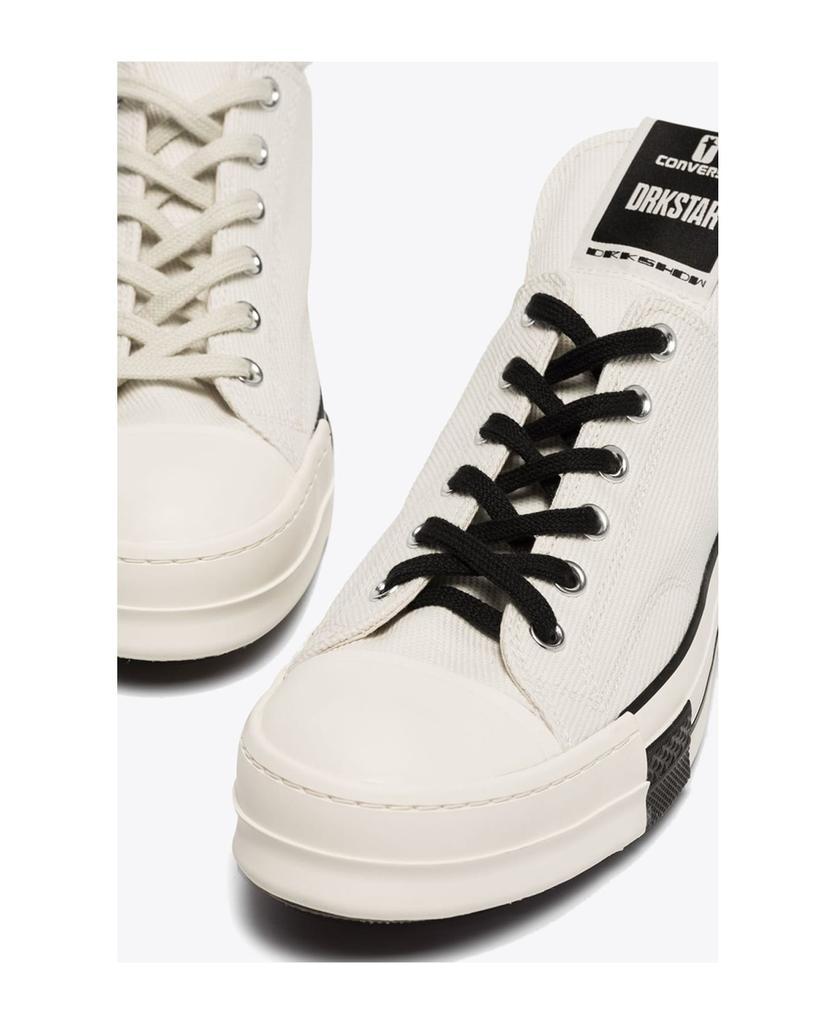 商品DRKSHDW|Drkstar Ox 39727-ctd68u Low top off-white canvas sneaker in collaboration with Converse - Drkstr OX,价格¥1354,第4张图片详细描述