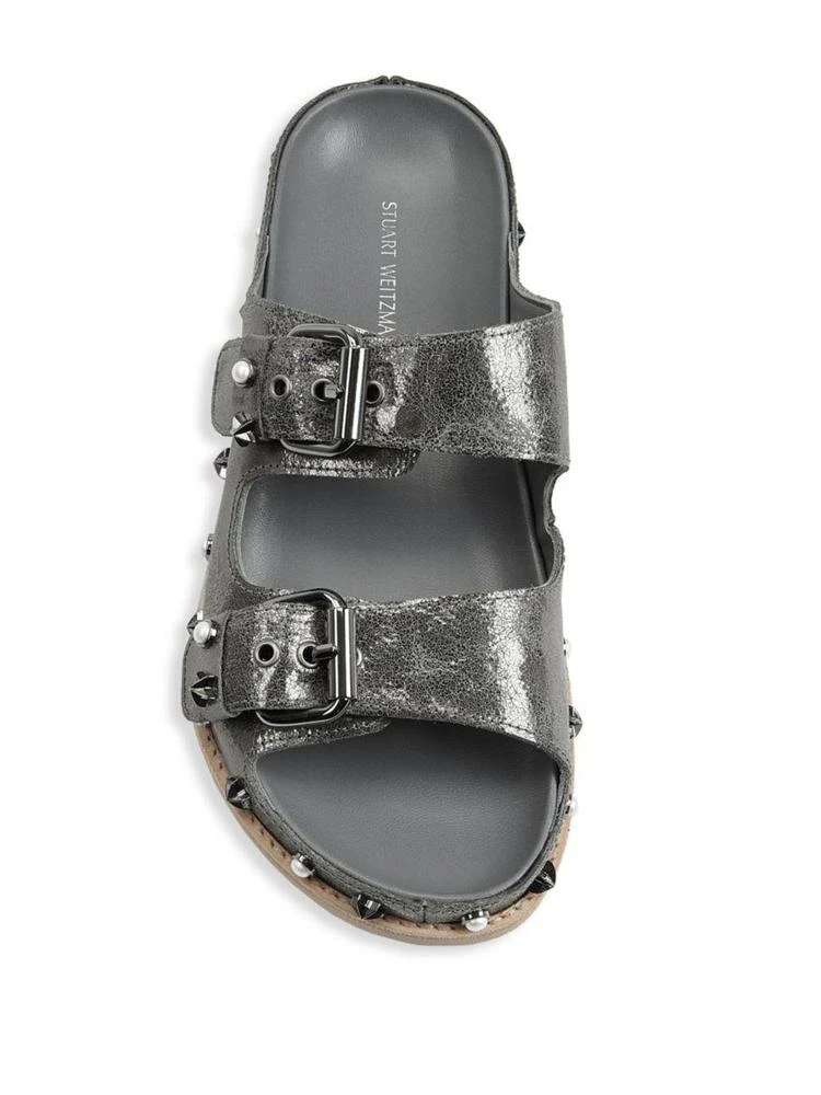 商品Stuart Weitzman|Stuart Weitzman - Sandbar Leather Sandals,价格¥1606,第4张图片详细描述