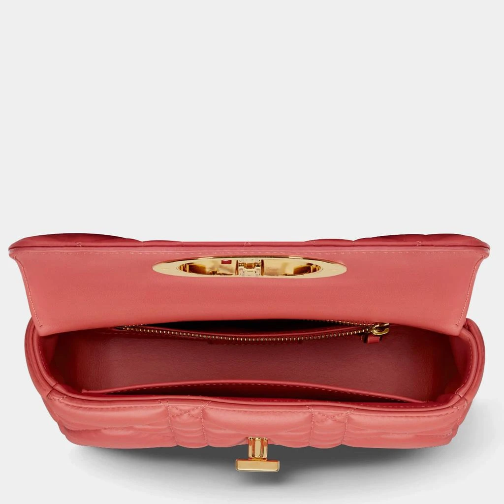 商品Dior|Christian Dior Coral Pink calfskin Small Dior Caro Bag,价格¥30430,第5张图片详细描述